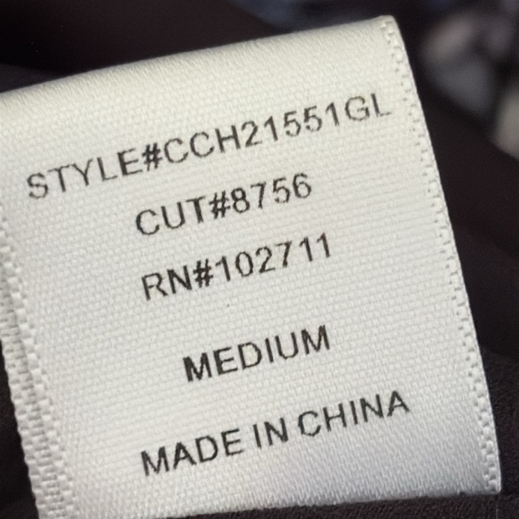 GibsonLook Everybody Dress V-Neck Ruffle Detail Blue Black Ditsy Floral Size M - Picture 14 of 14